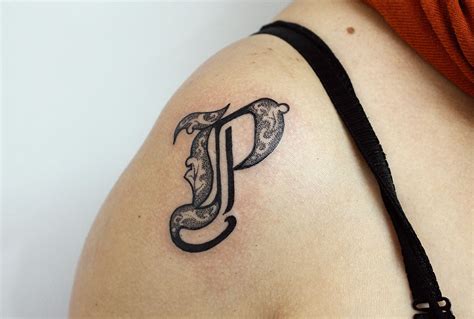 P letter tattoo